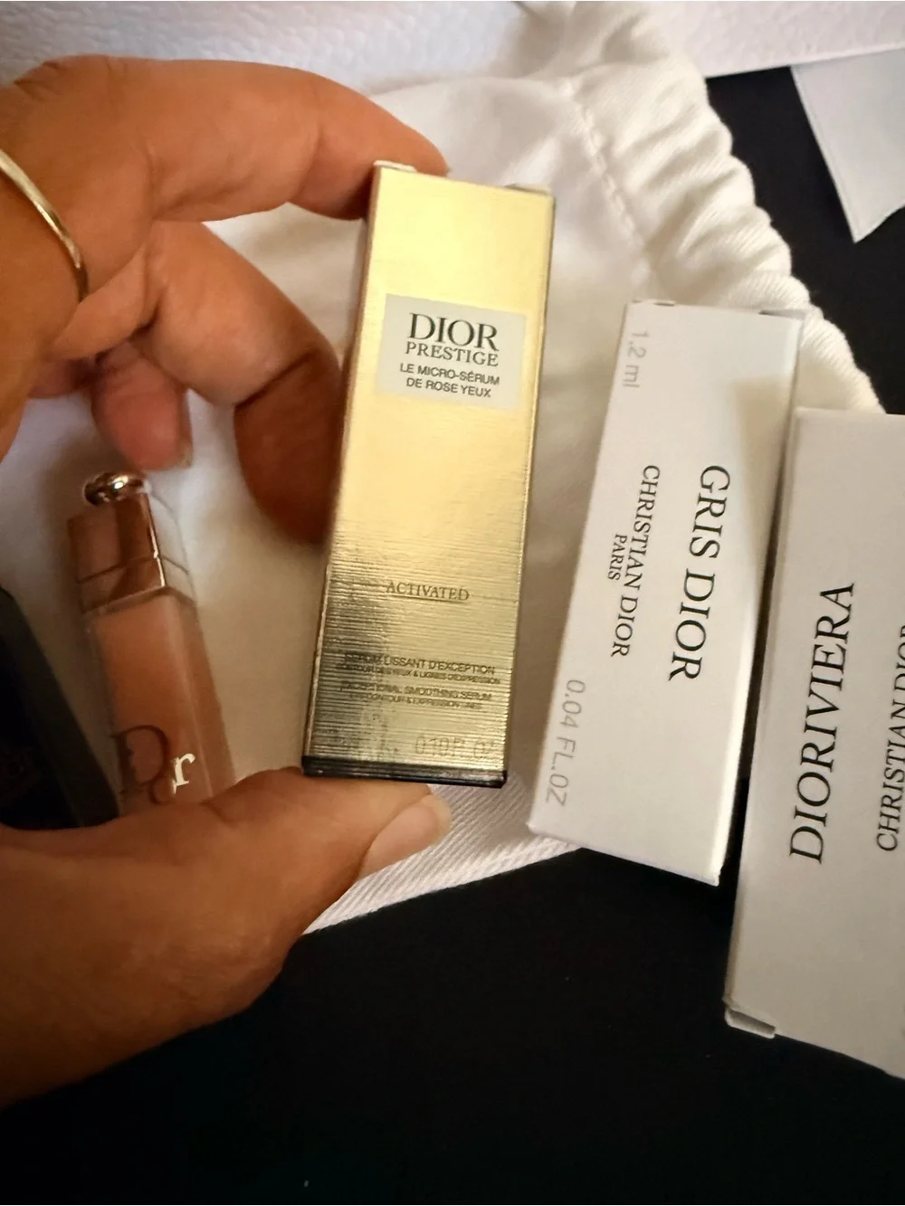 DIOR minis goody gift bag Addict Lip Glow Pink Sheer Hydrating Lip Balm - DIOR